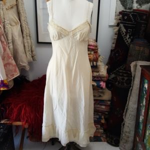 Free People Cotton Cream Lace Slip size 10